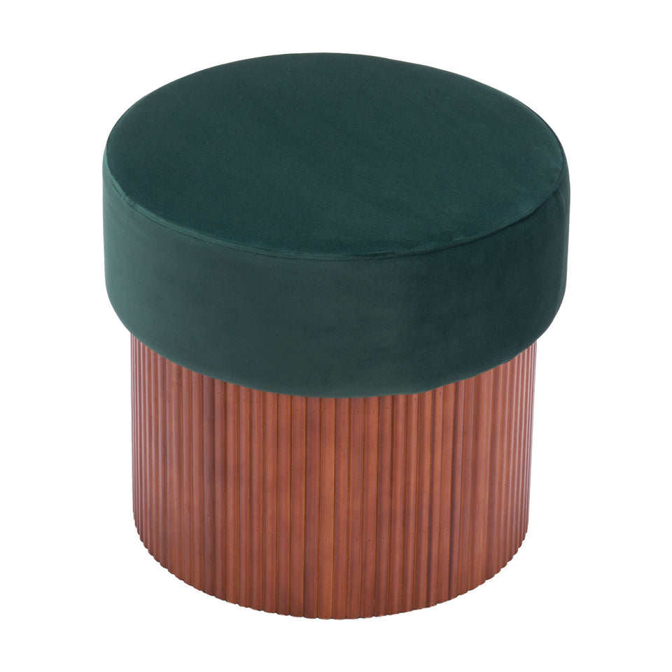 Boto Storage Ottoman Green