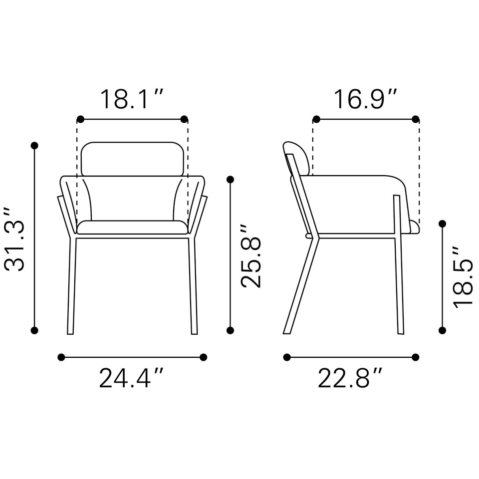 Bremor Dining Chair (Set of 2) Beige