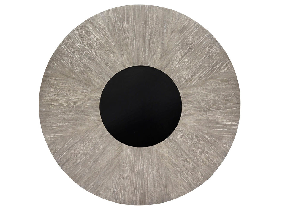 Ryker - Round Dining Table - Nocturn Black And Coventry Gray