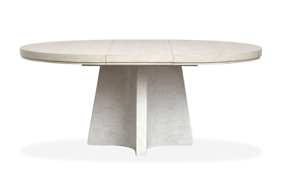 Lorelei - Extendable 54" Round Dining Table - Misty Cloud