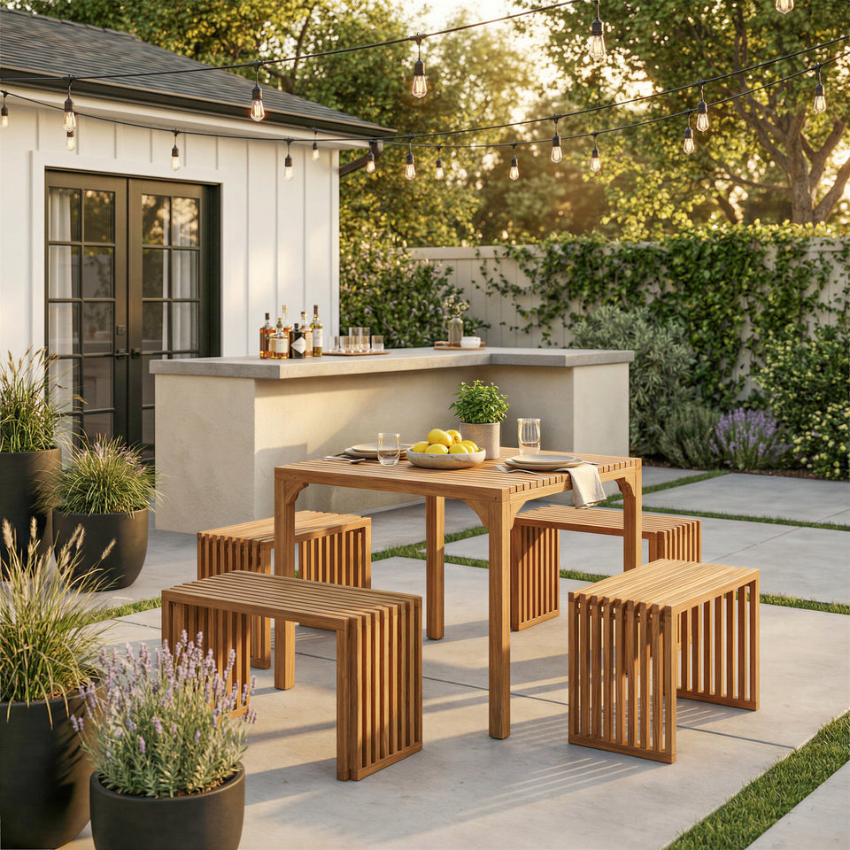 Riviera Extendable Dining Table Natural