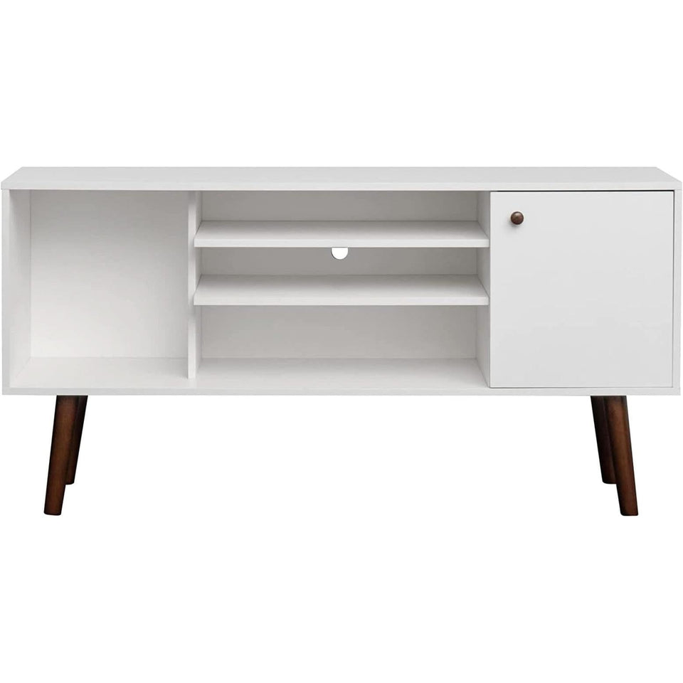 Farmhouse TV Stand for 65 Inch TVs With Storage Cabinet