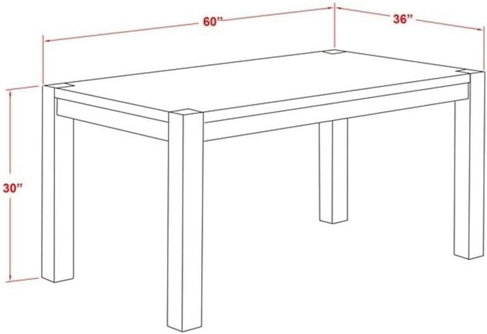 Celina Dining Room Table Rectangle 36X60 Jacobean Finish