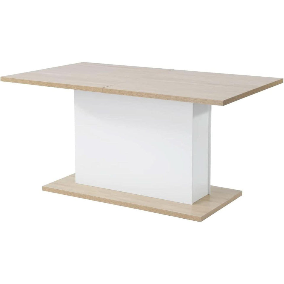 Extensible Dining Table For 4 To 8 People Wooden Top