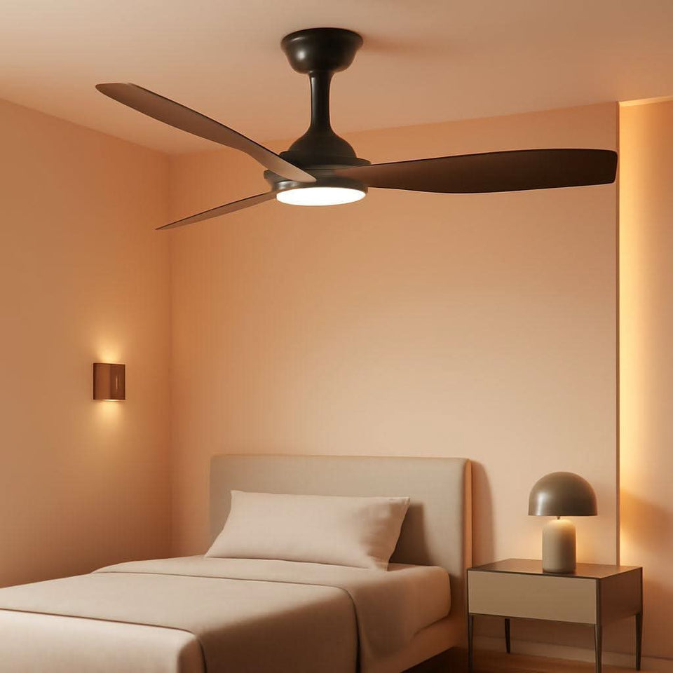 52 Inch Outdoor Weather Resistant Ceiling Fan With LED