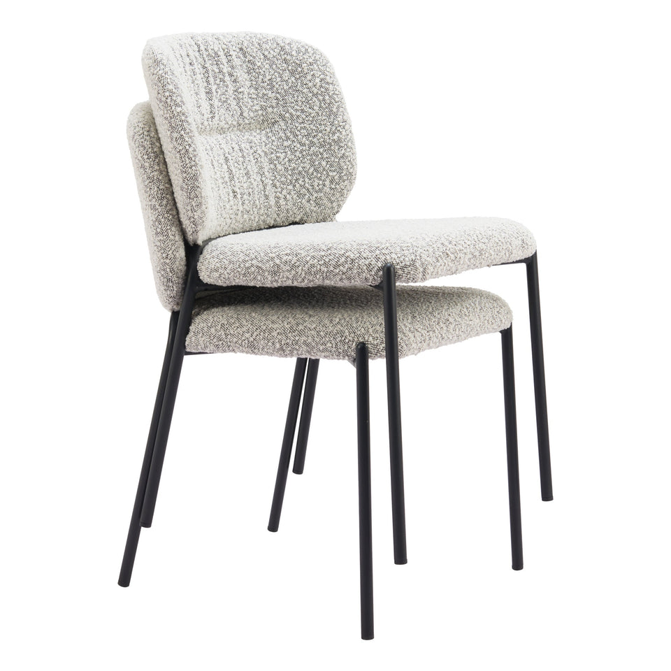 Plat Dining Chair (Set of 2) Gray