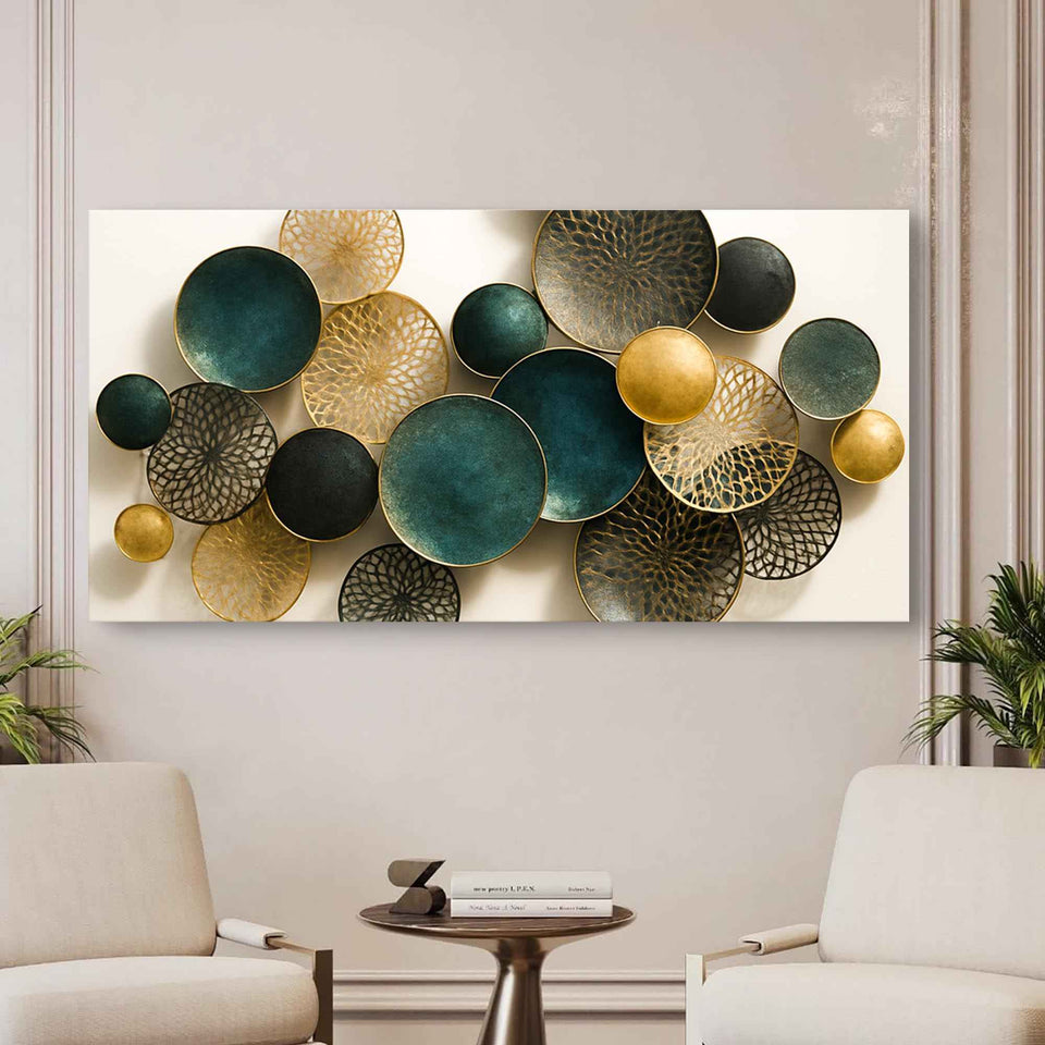 Lotus Leaf Abstract Wall Art VIII