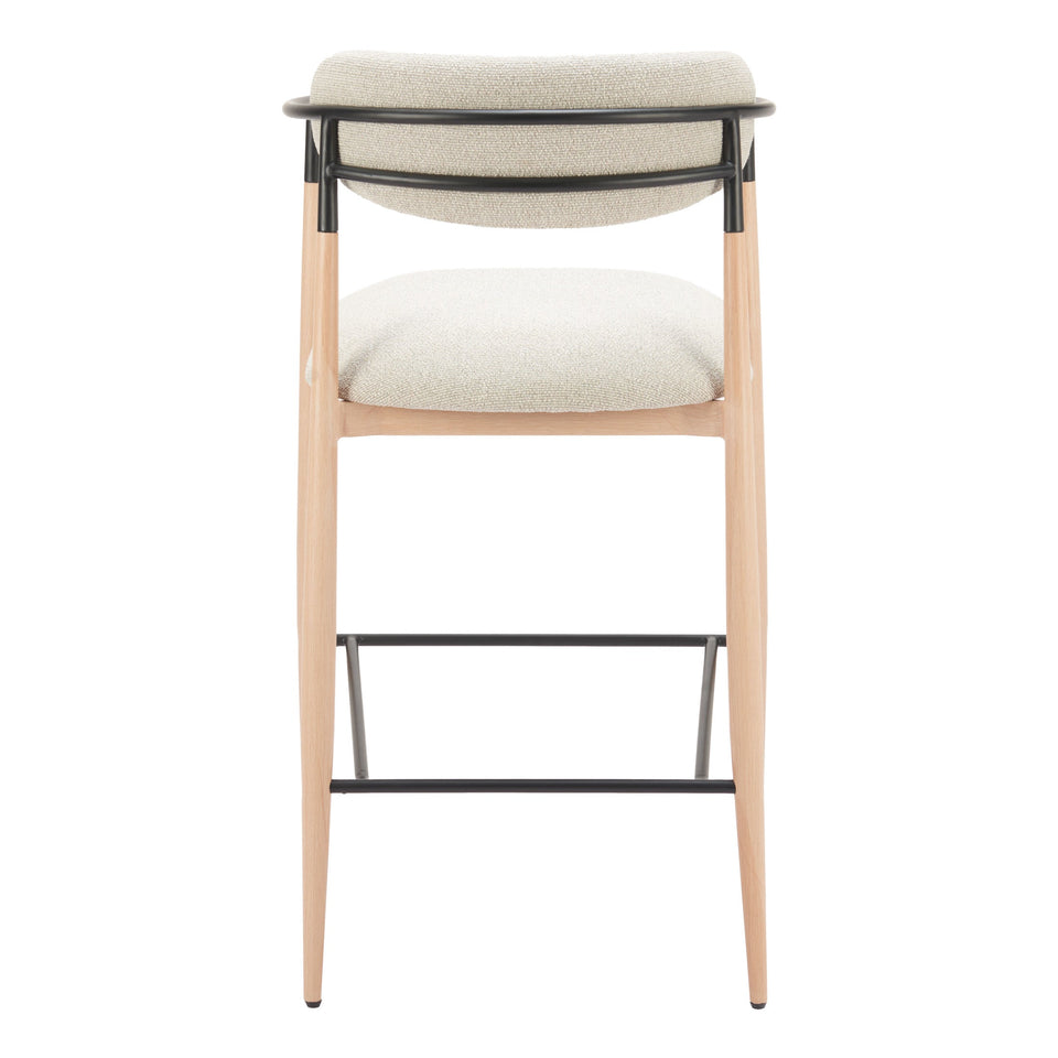 Equinox Barstool Oyster Gray & Natural