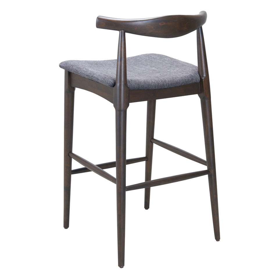 Tuzka Barstool (Set of 2) Gray & Espresso
