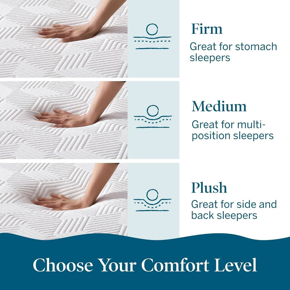 Full Size Memory Foam Mattress Bamboo Charcoal Gel Infusion