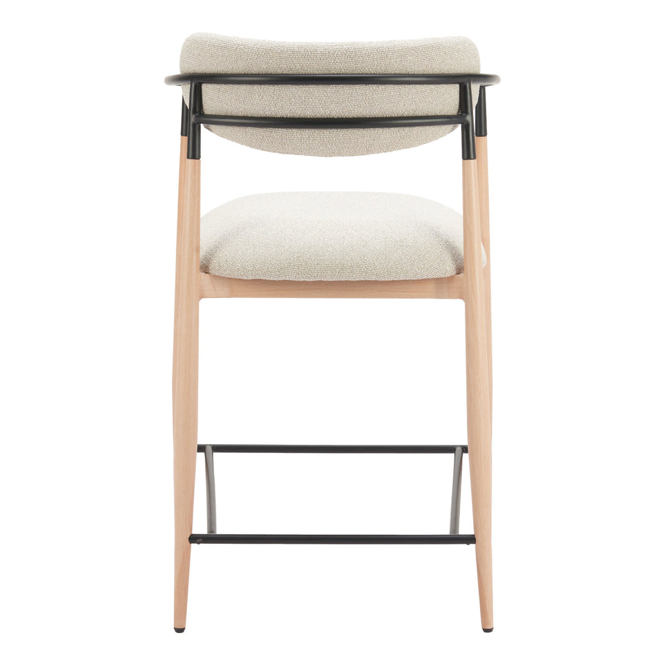 Equinox Counter Stool Oyster Gray & Natural