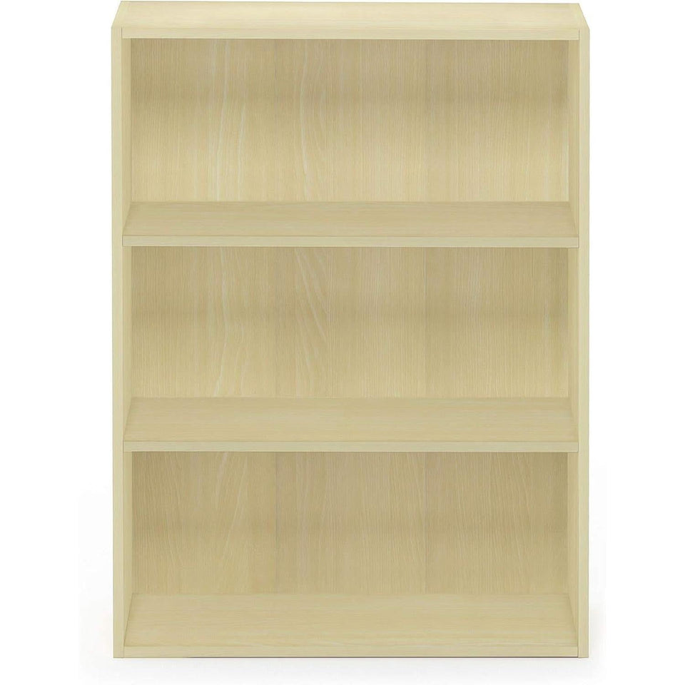 Pasir 3-Tier Open Shelf Bookcase Maple 22.7W X 9.7D X 31.5H