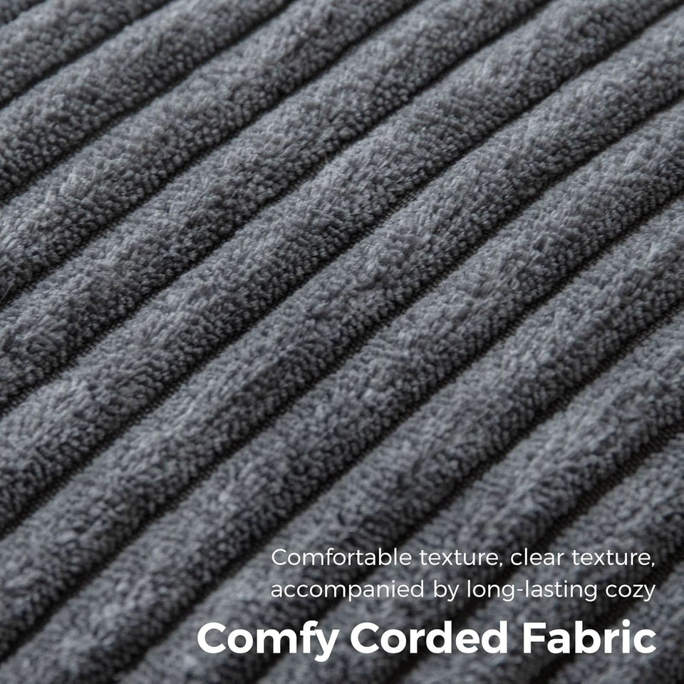 Graphite Grey Foldable SofaBed With Lumbar Support