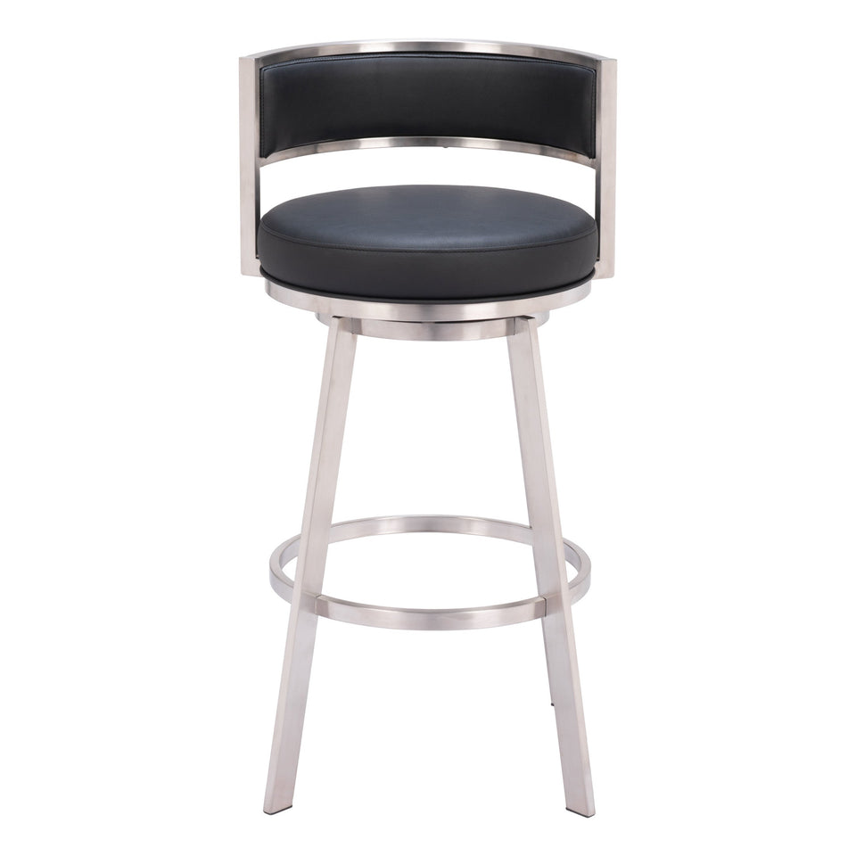 Gimsby Swivel Barstool Black