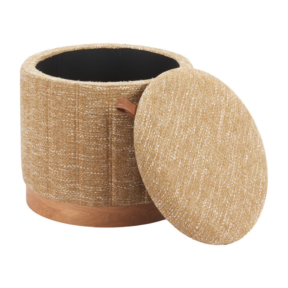 Fije Storage Ottoman Oat Yellow
