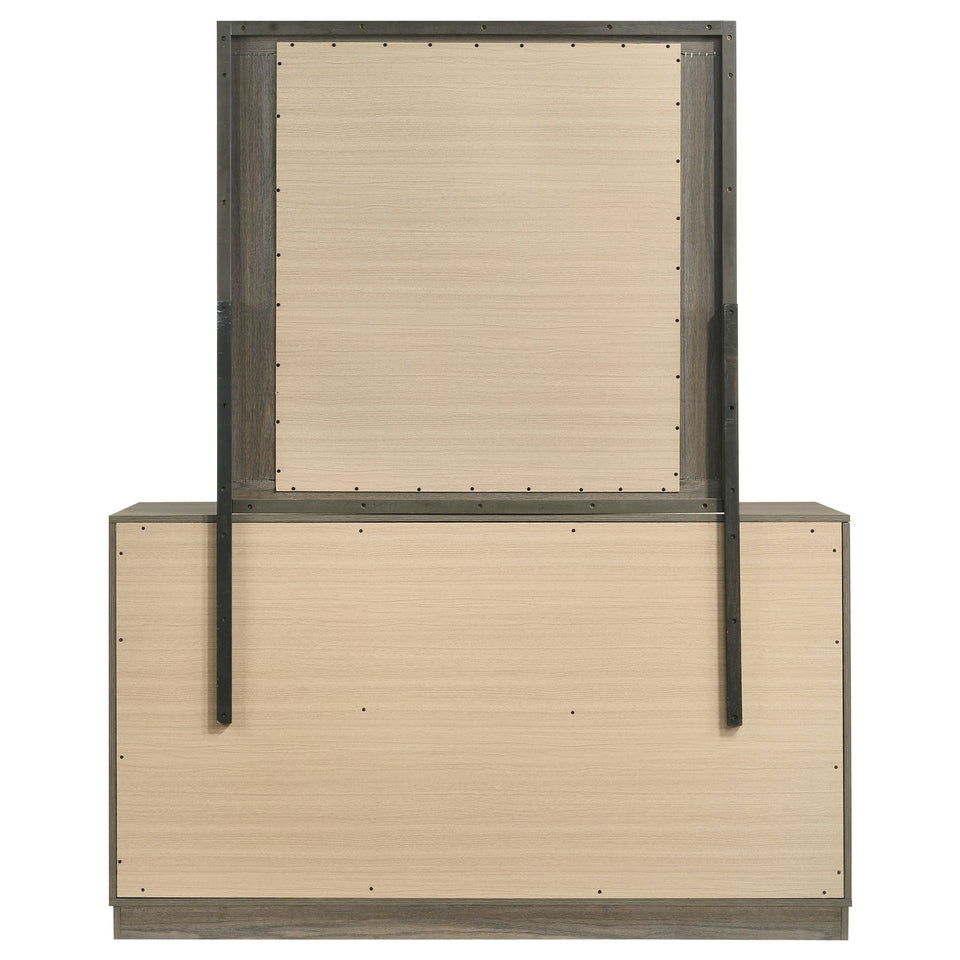 Fenwick 9-drawer Dresser with Mirror Grey Oak