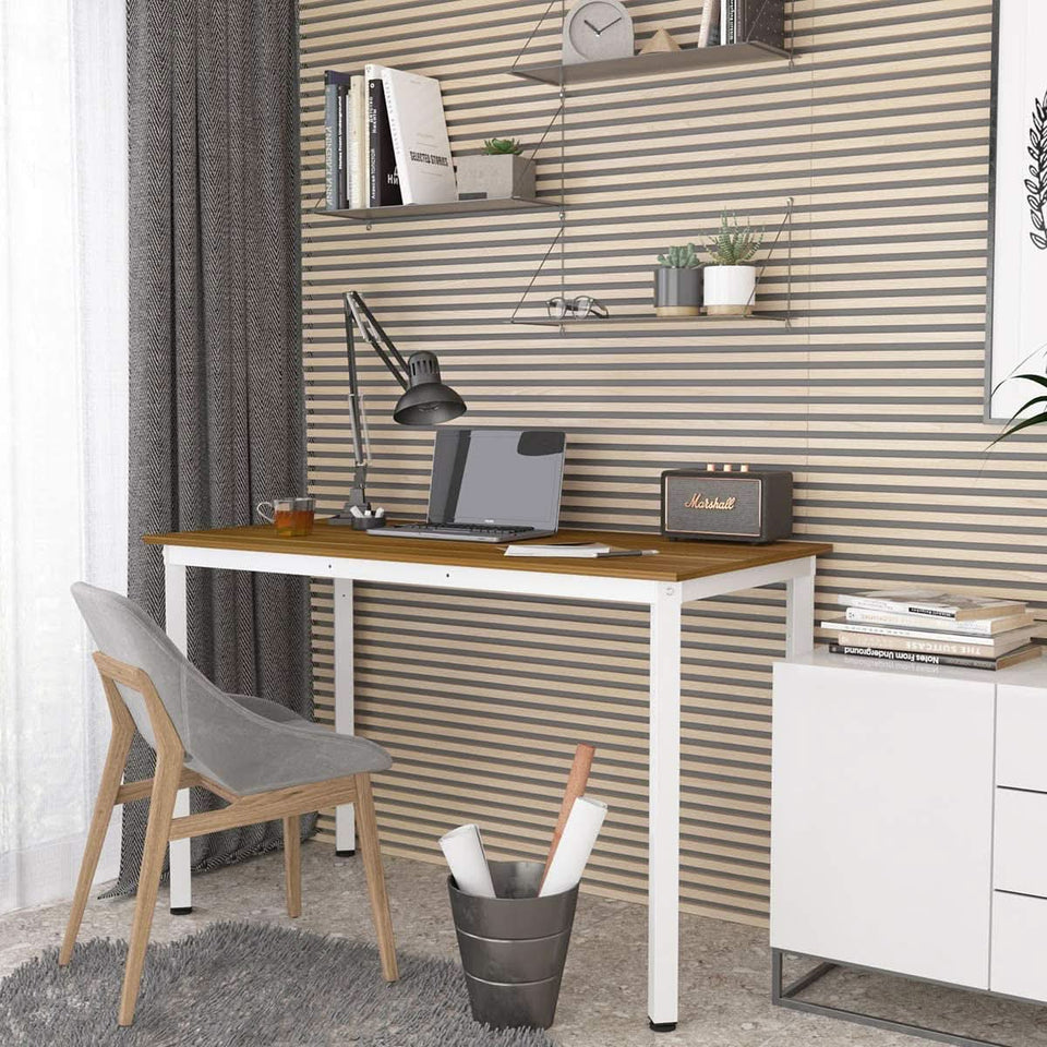 Home Office Desk 45 Degree Metal Legs With Adjustable Pads
