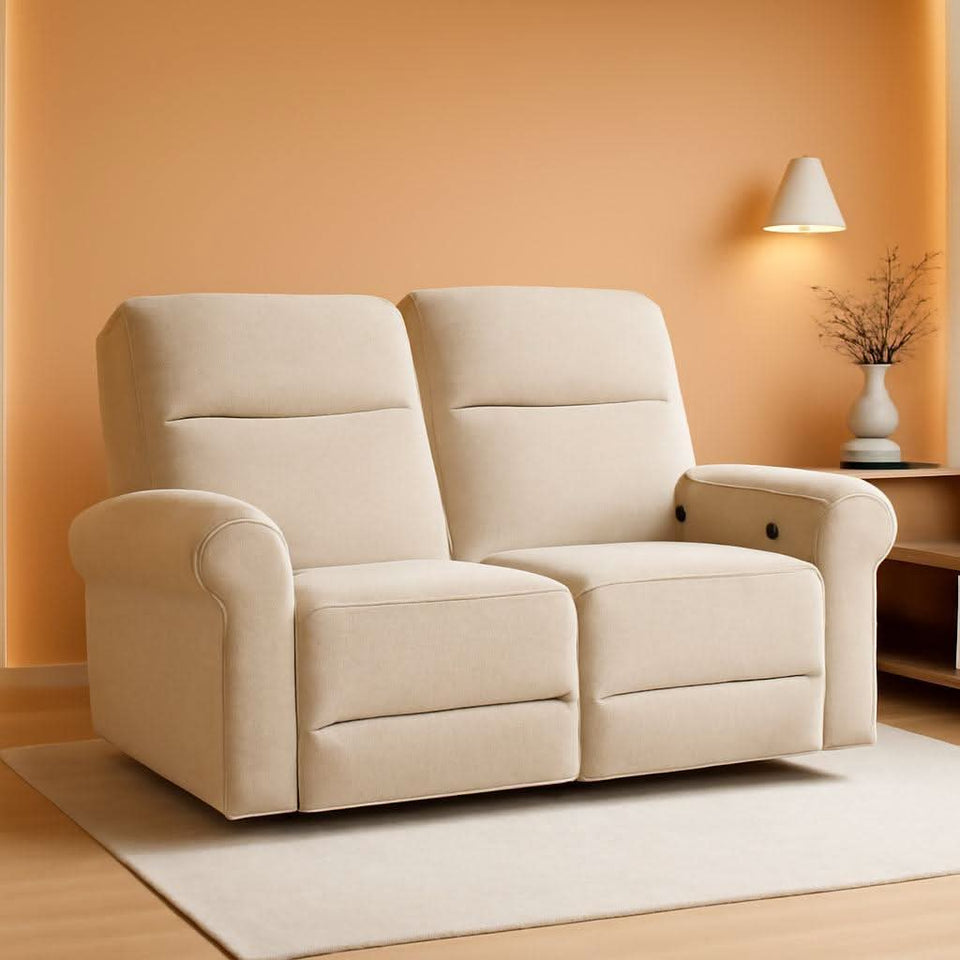 64.6 Inch Wall Hugging Auto Power Recline Loveseat