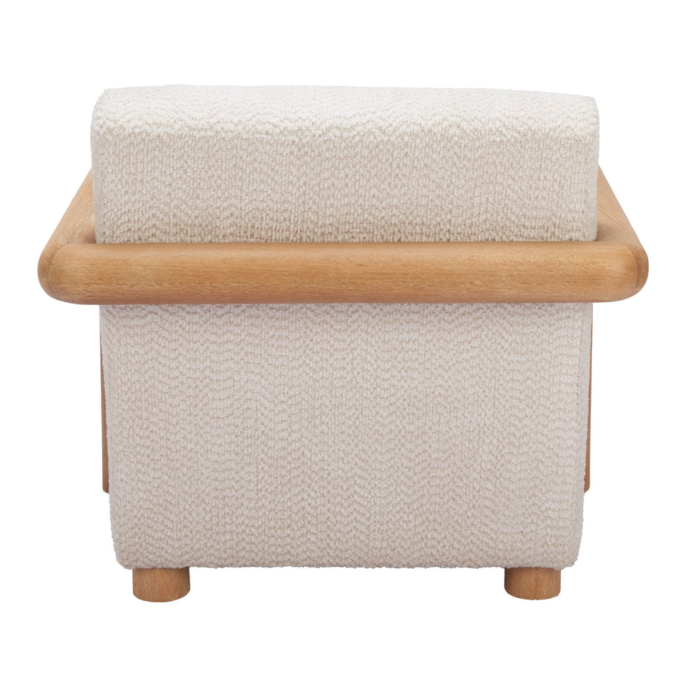 Subliem Accent Chair Cotton White