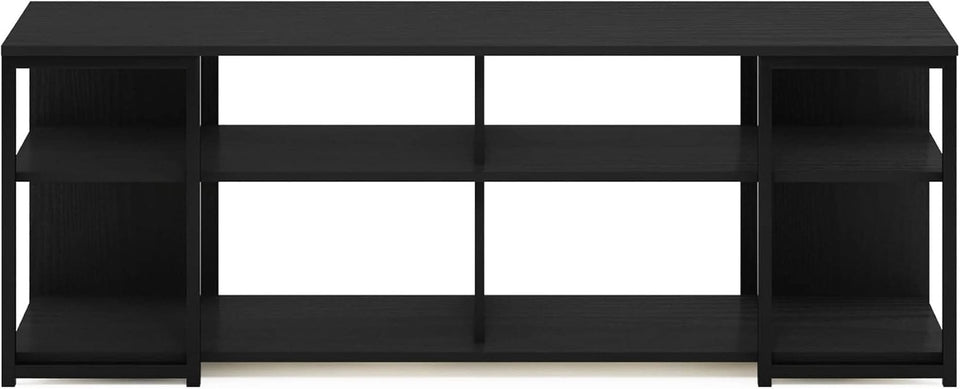 Entertainment Center TV Stand 65 Inch With Metal Frame Americano Black