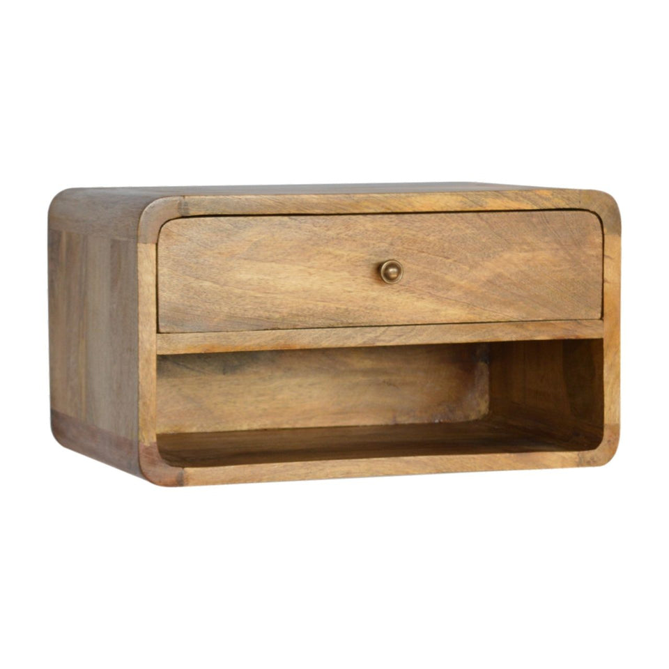 Curve Upper Slot Floating Nightstand