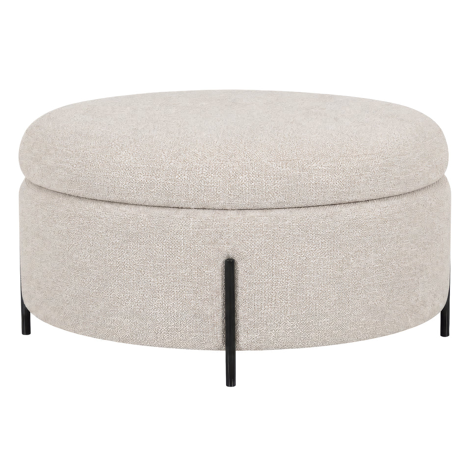 ottoman - side angle view