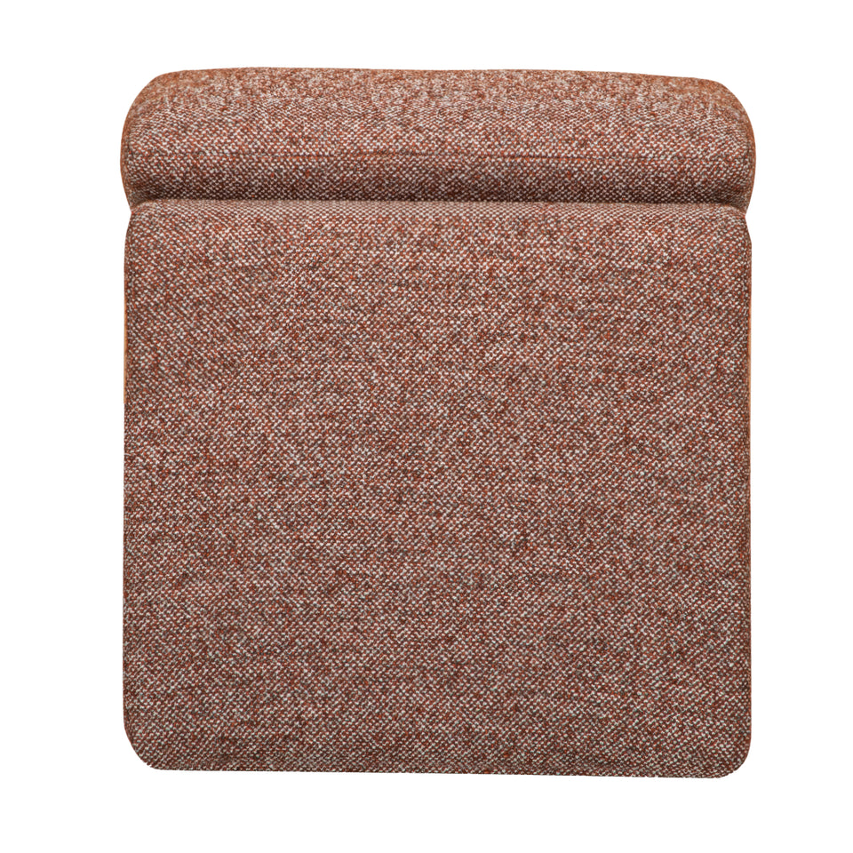 ottoman - side angle view