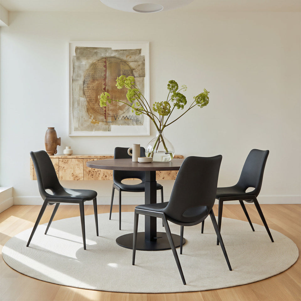 Desi Armless Dining Chair (Set of 2) Black