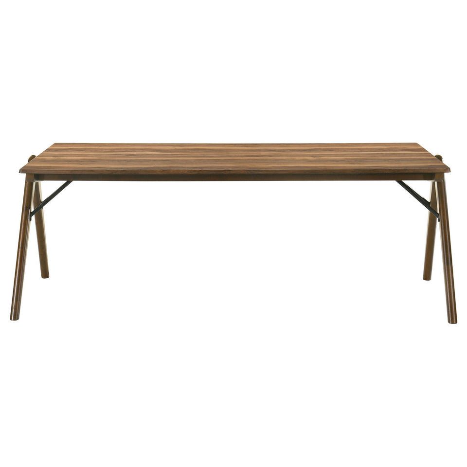 Randolph 7-piece Rectangular Dining Table Sheesham and Brown