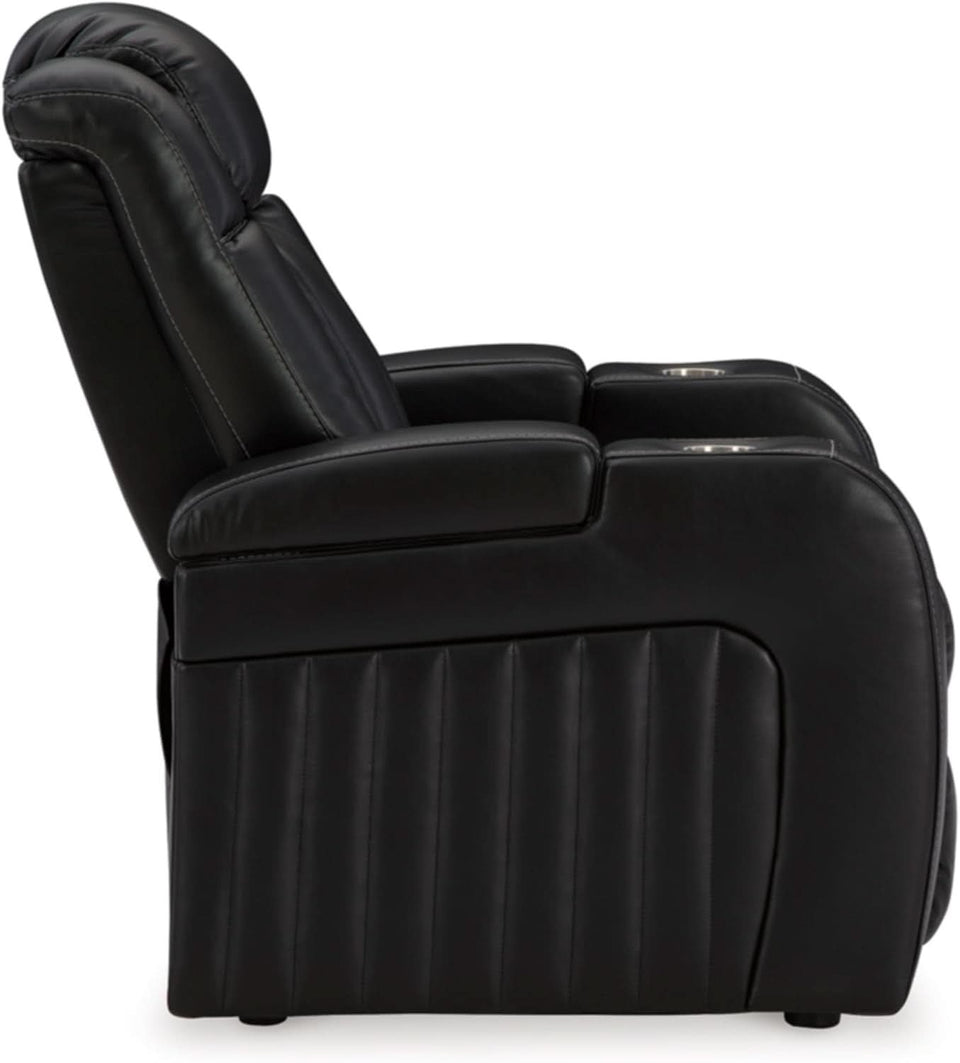 Caveman Den Power Recliner Chair Black With USB Ports