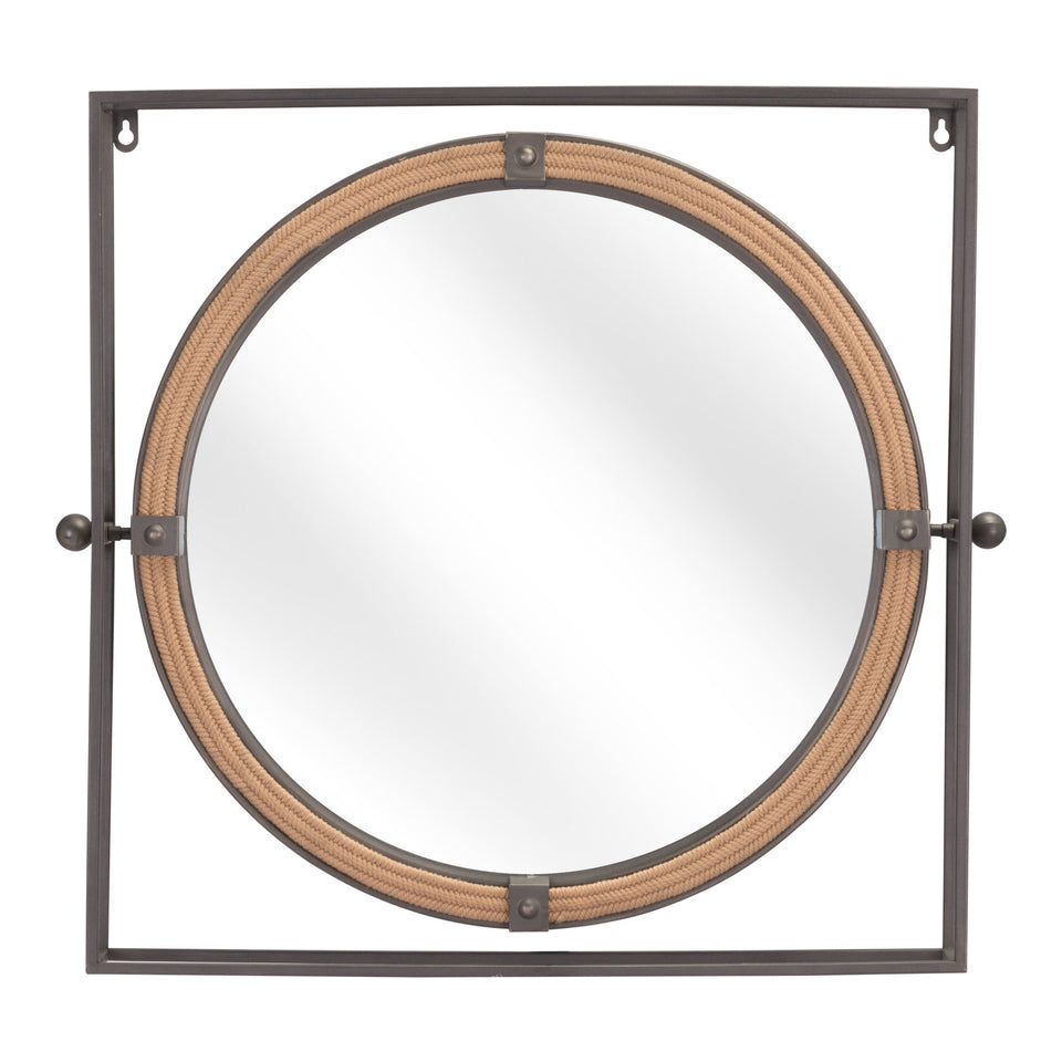 Capell Mirror Antique Gray