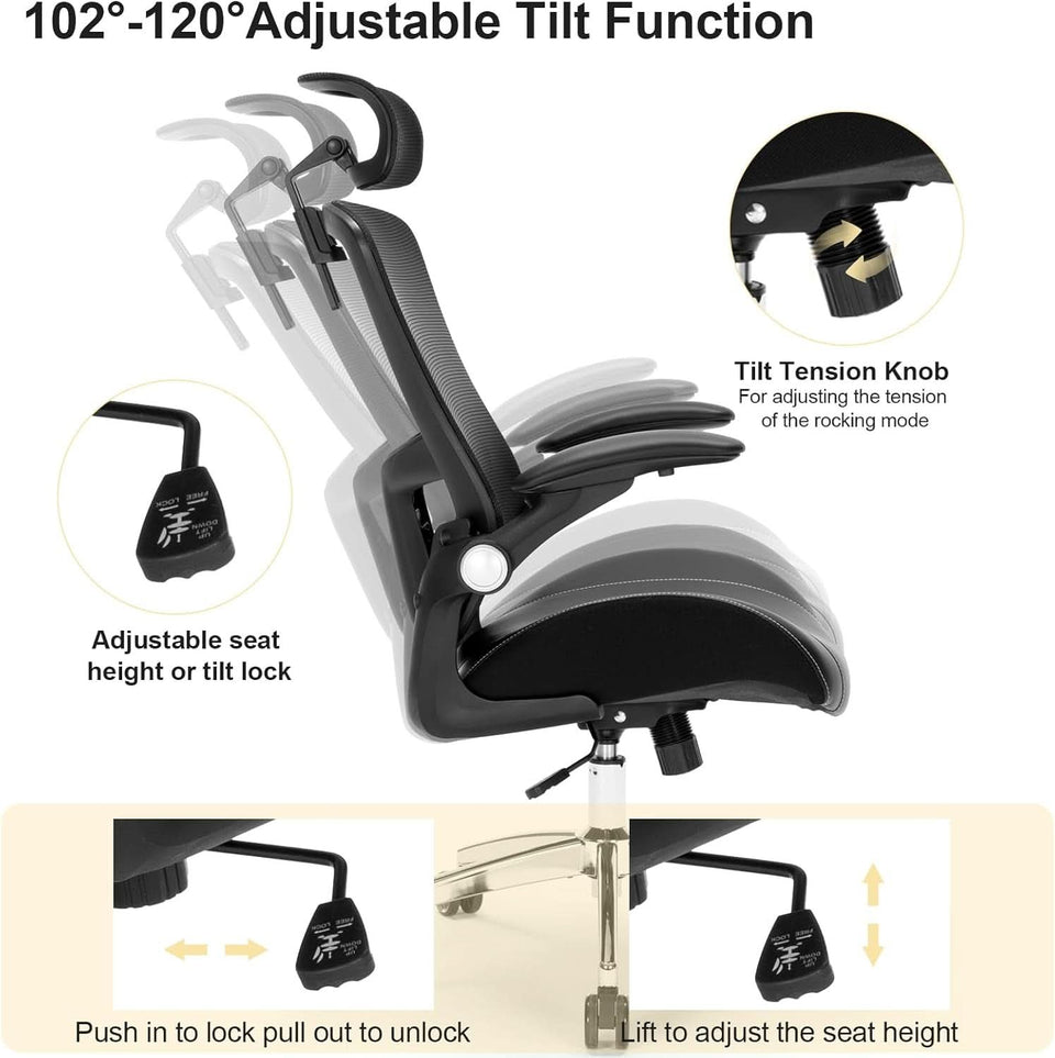 Big And Tall Ergonomic Office Chair 400Lbs Heavy Duty