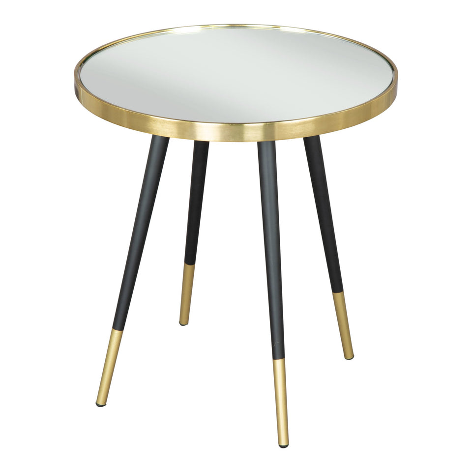 Particle Side Table Gold & Black