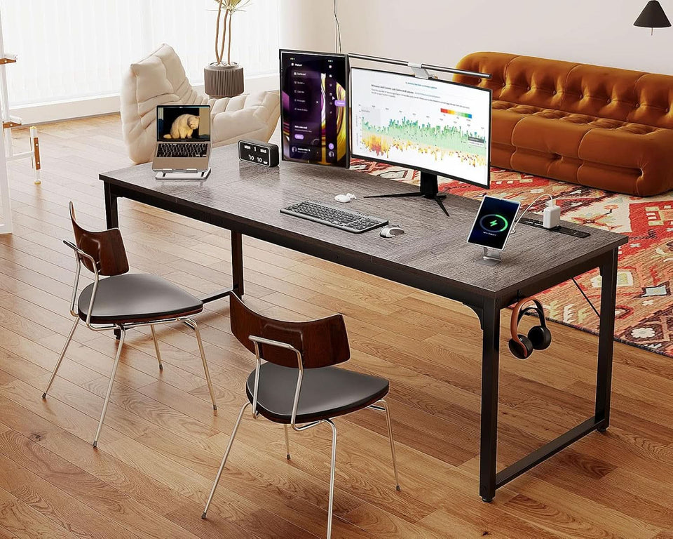71 Inch Computer Desk With USB Ports For Home Office