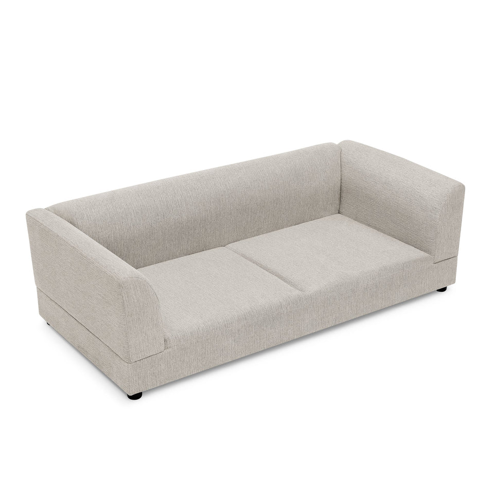 Oversized Pet Sofa for Medium/Large Dogs with Soft Cushion - Linen