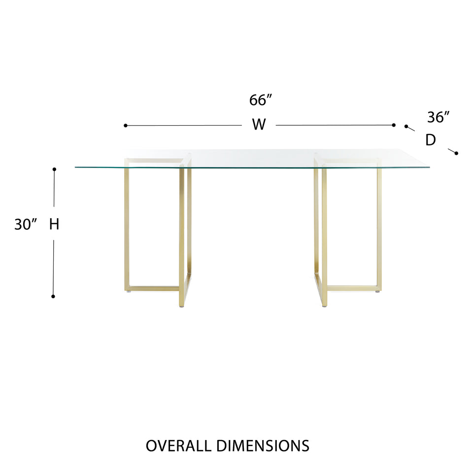 Legend 66x36" Rectangular Table