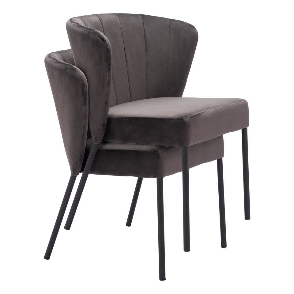 Aimee Dining Chair (Set of 2) Gray