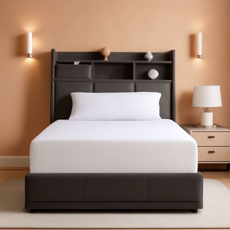 Twin Gel Memory Foam Mattress Fiberglass-Free, Breathable, 6"