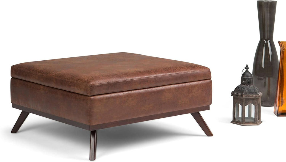 Owen 36Inches Wide Mid Century Storage Coffee Table