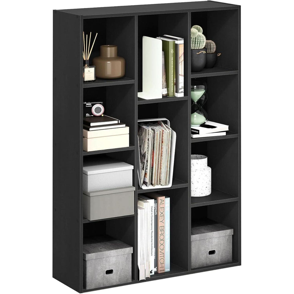 Luder 11-Cube Bookcase Blackwood Modern Living Room