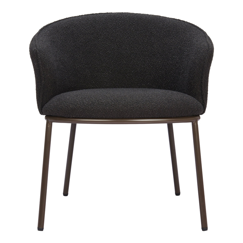 Essen Dining Chair Black & Bronze