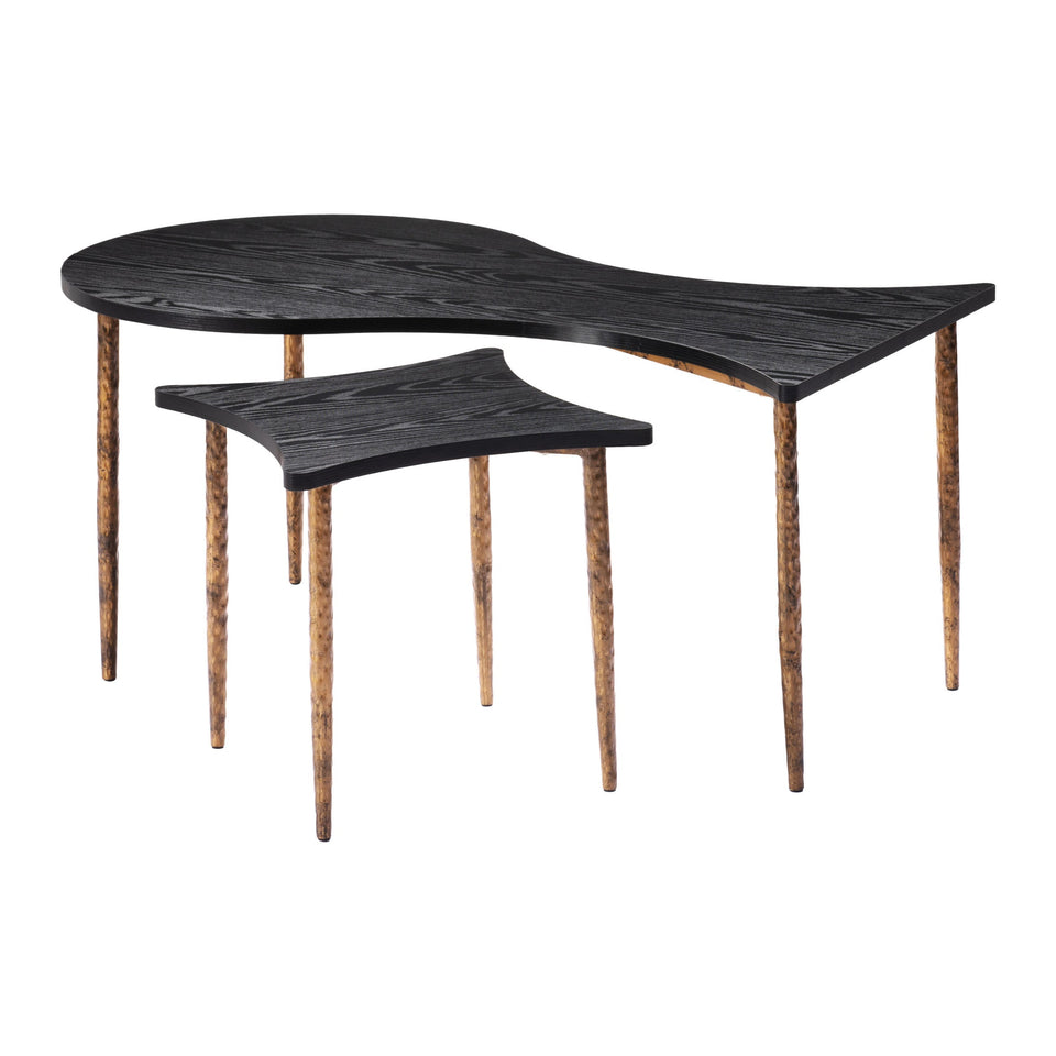 Norden Coffee Table Set (2-Piece) Black & Bronze