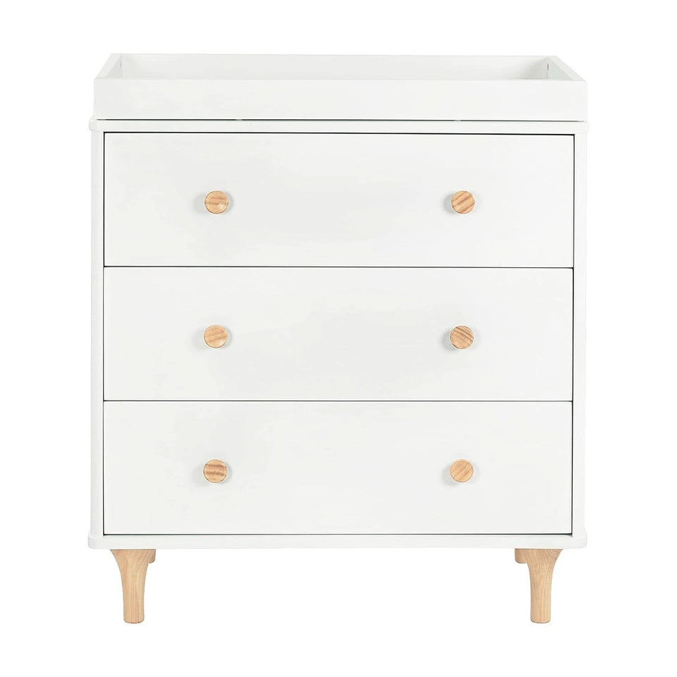 Lolly 3 Drawer Changer Dresser Removable Changing Tray White