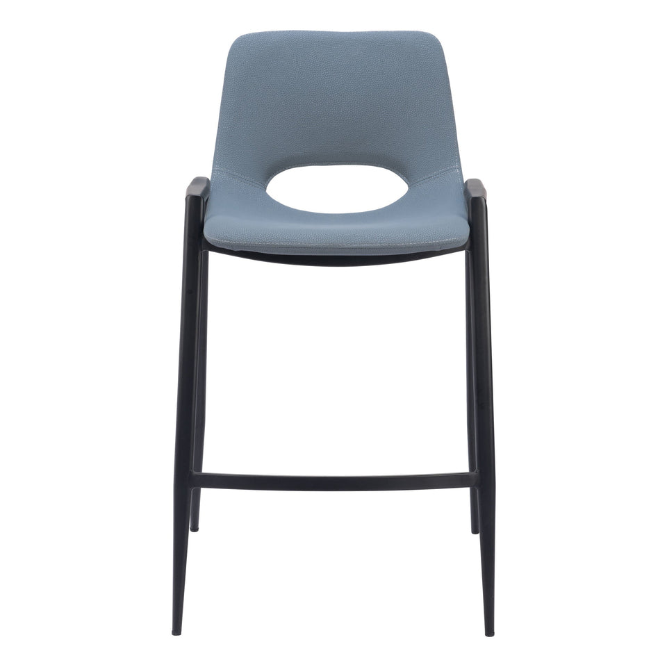 Desi Counter Stool (Set of 2) Azure Gray