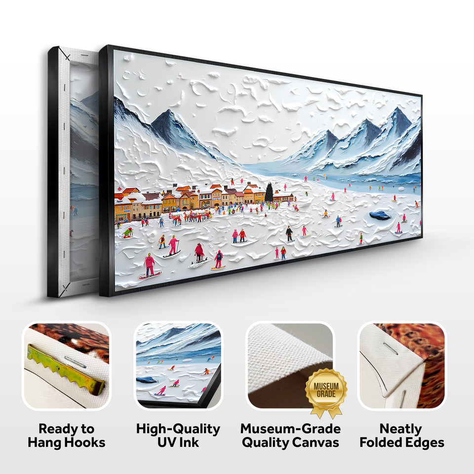 Snow Mountain Abstract Wall Art II