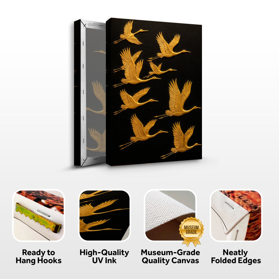 Abstract Sandhill Cranes Wall Art