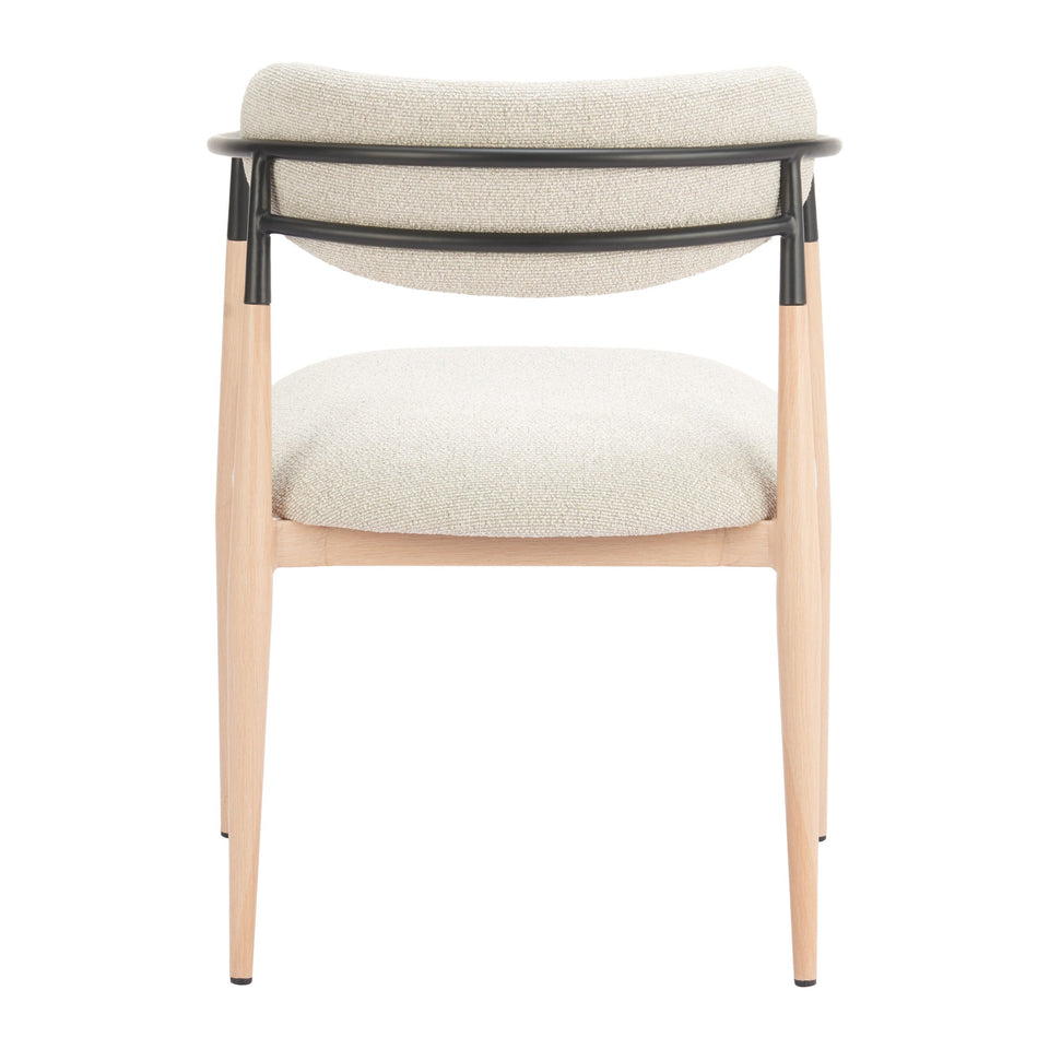 Equinox Dining Chair Oyster Gray & Natural