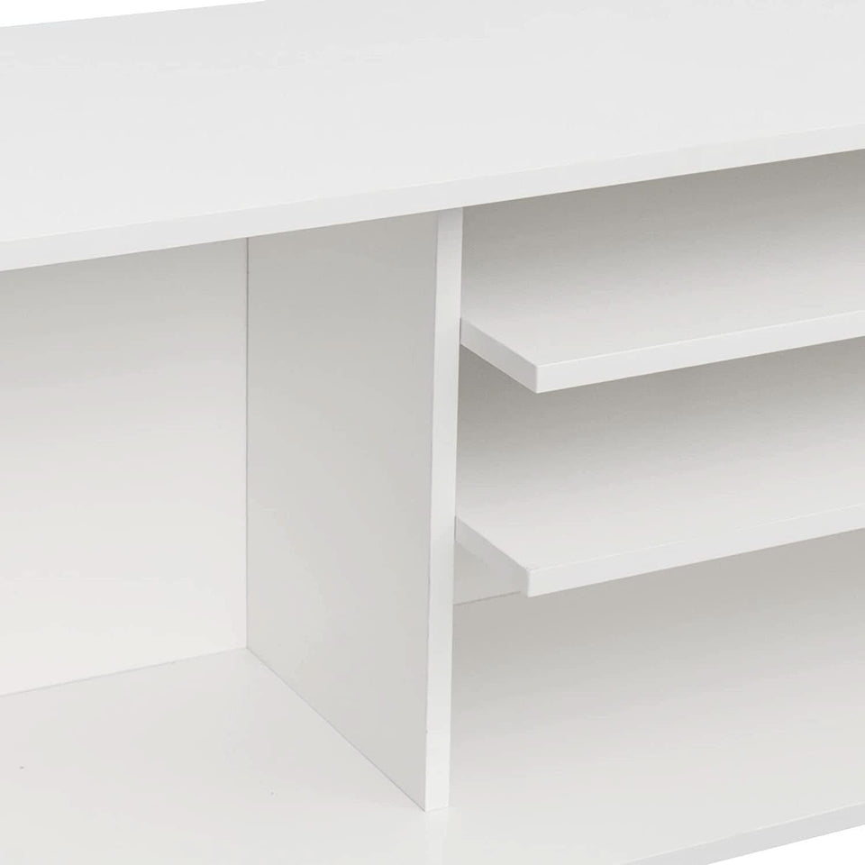 Farmhouse TV Stand for 65 Inch TVs With Storage Cabinet