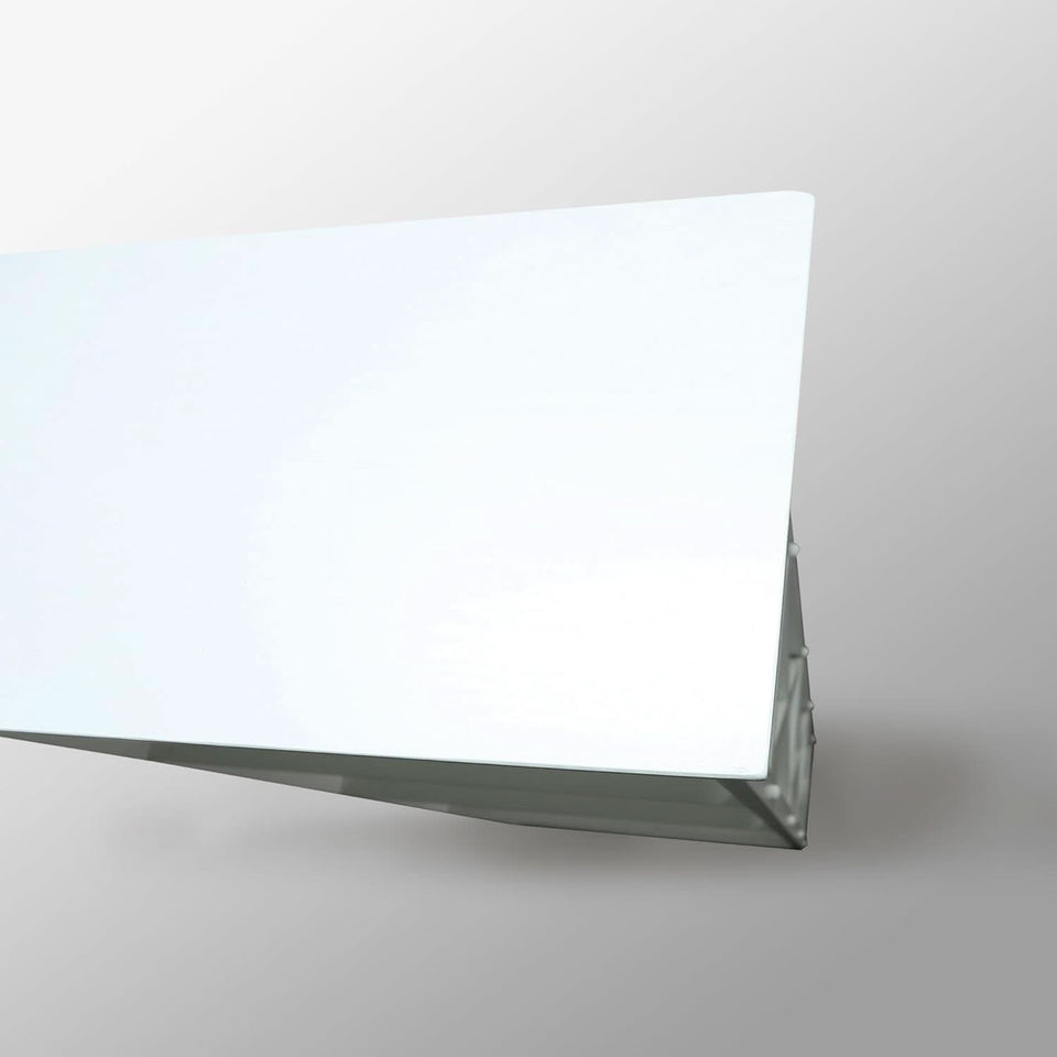 Montego 3 Shelf Bookcase White Modern X Design Storage