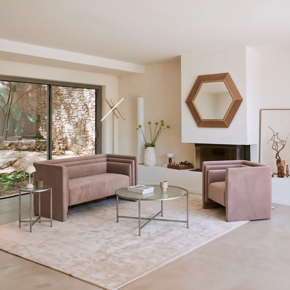 Vetro Side Table Silver